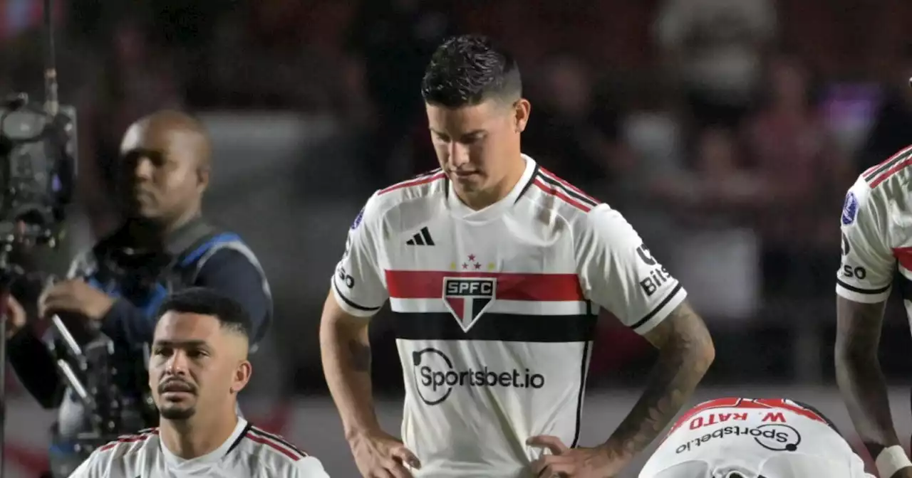 James Rodríguez falló penal con Sao Paulo ante Liga de Quito: eliminado de la Copa Sudamericana