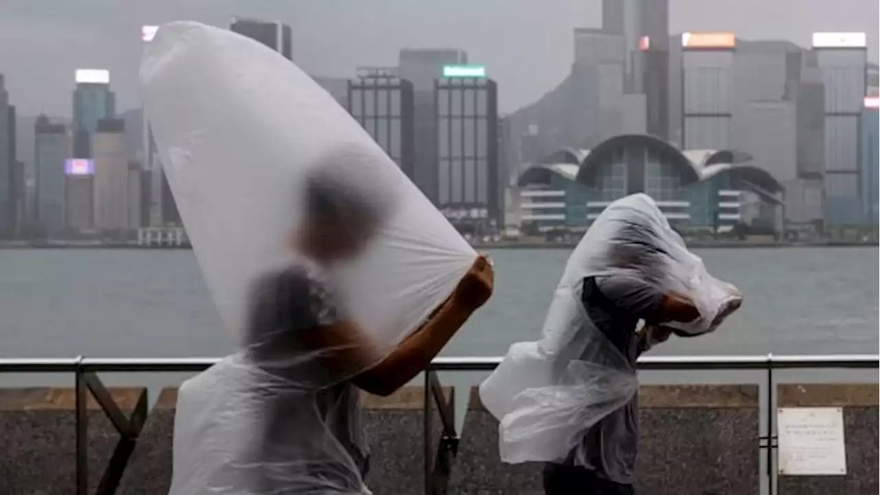 Hong Kong at near standstill, hundreds of flights cancelled due to Typhoon Saola