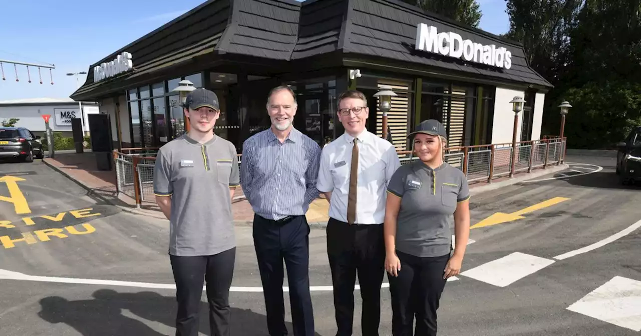 McDonald's restaurant reopens with new separate facility for couriers