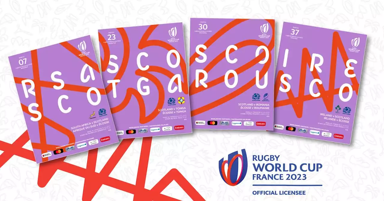 Official Rugby World Cup match programmes delivered straight to your door