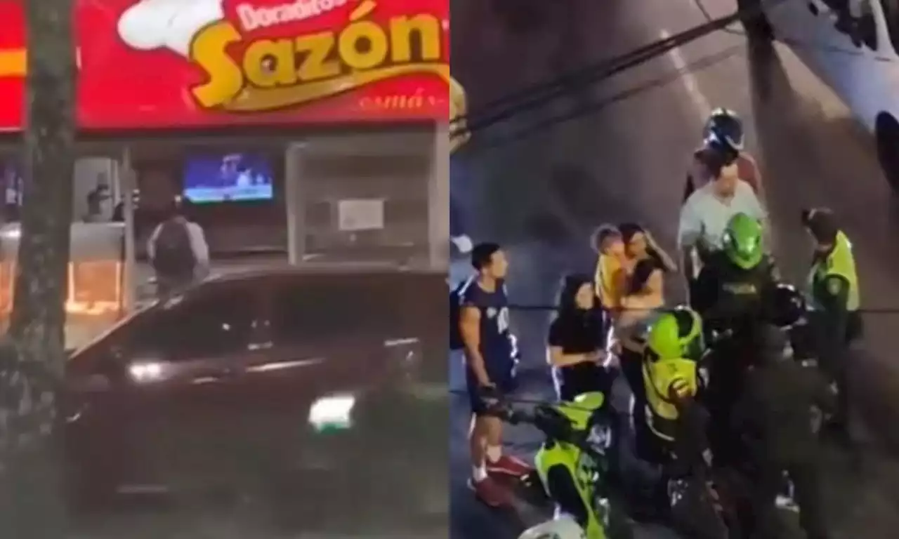 Video: a ladrón le propinaron 'patada voladora'; compañero lo dejó 'tirado' en la huida