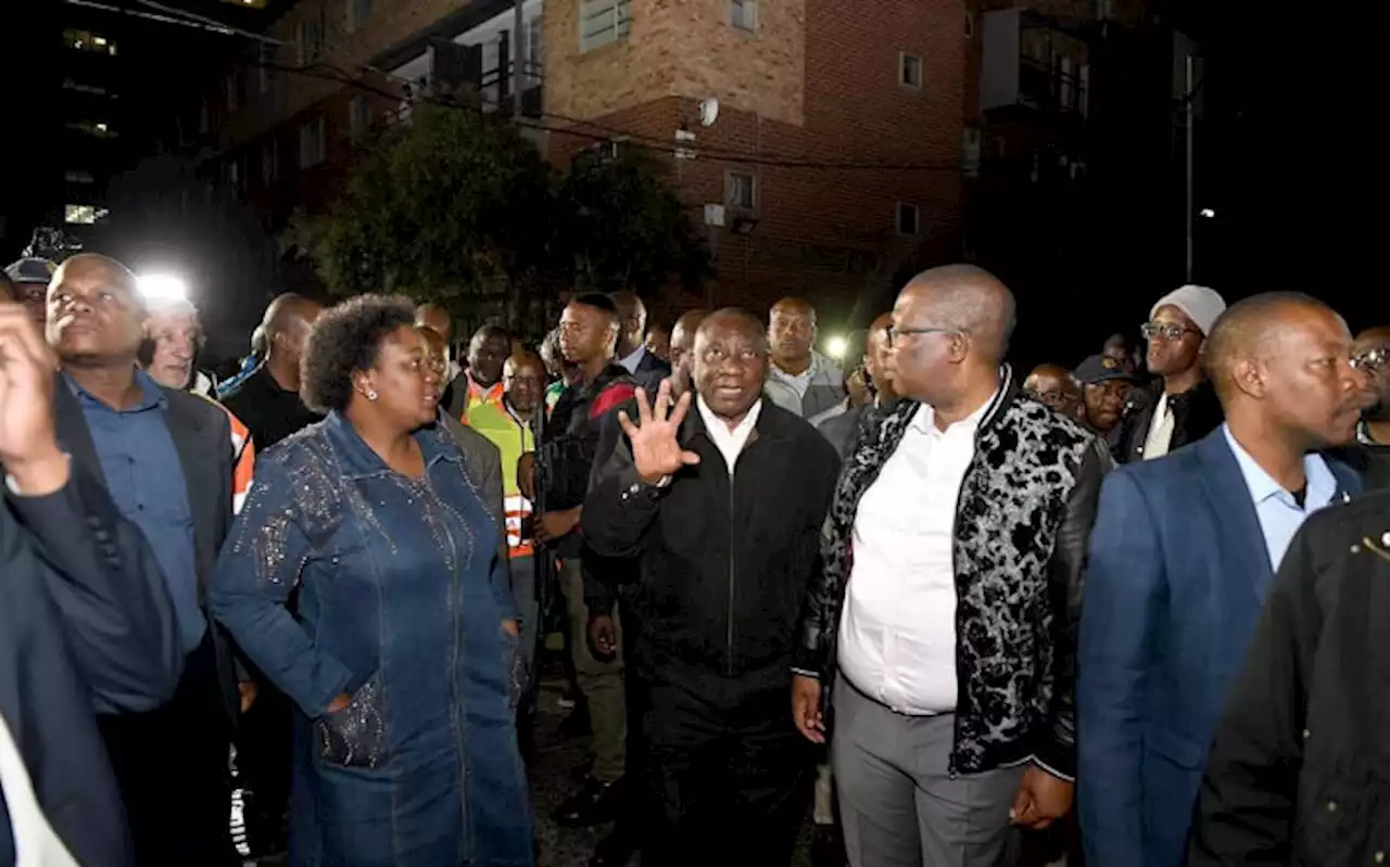 'There needs to be law and order in the inner city' - Ramaphosa on JHB CBD fire