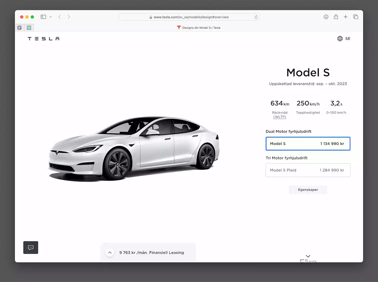 Tesla toksänker priserna på Model S och Model X. Upp till 209.000 kronor billigare.