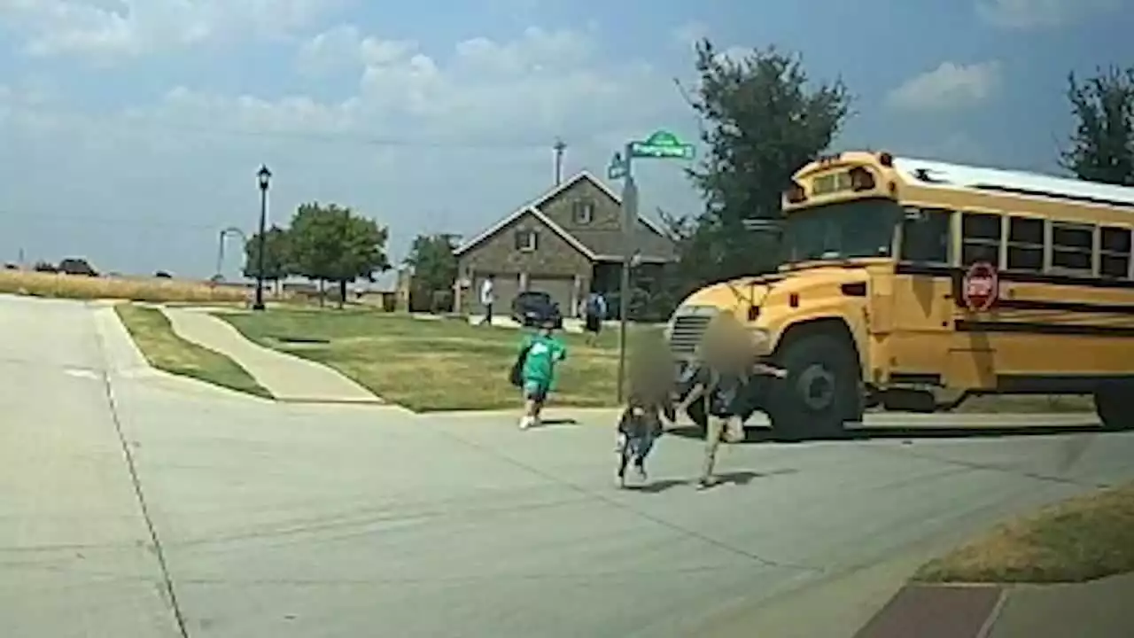 Denton ISD bus driver suspended after nearly hitting kids crossing the street