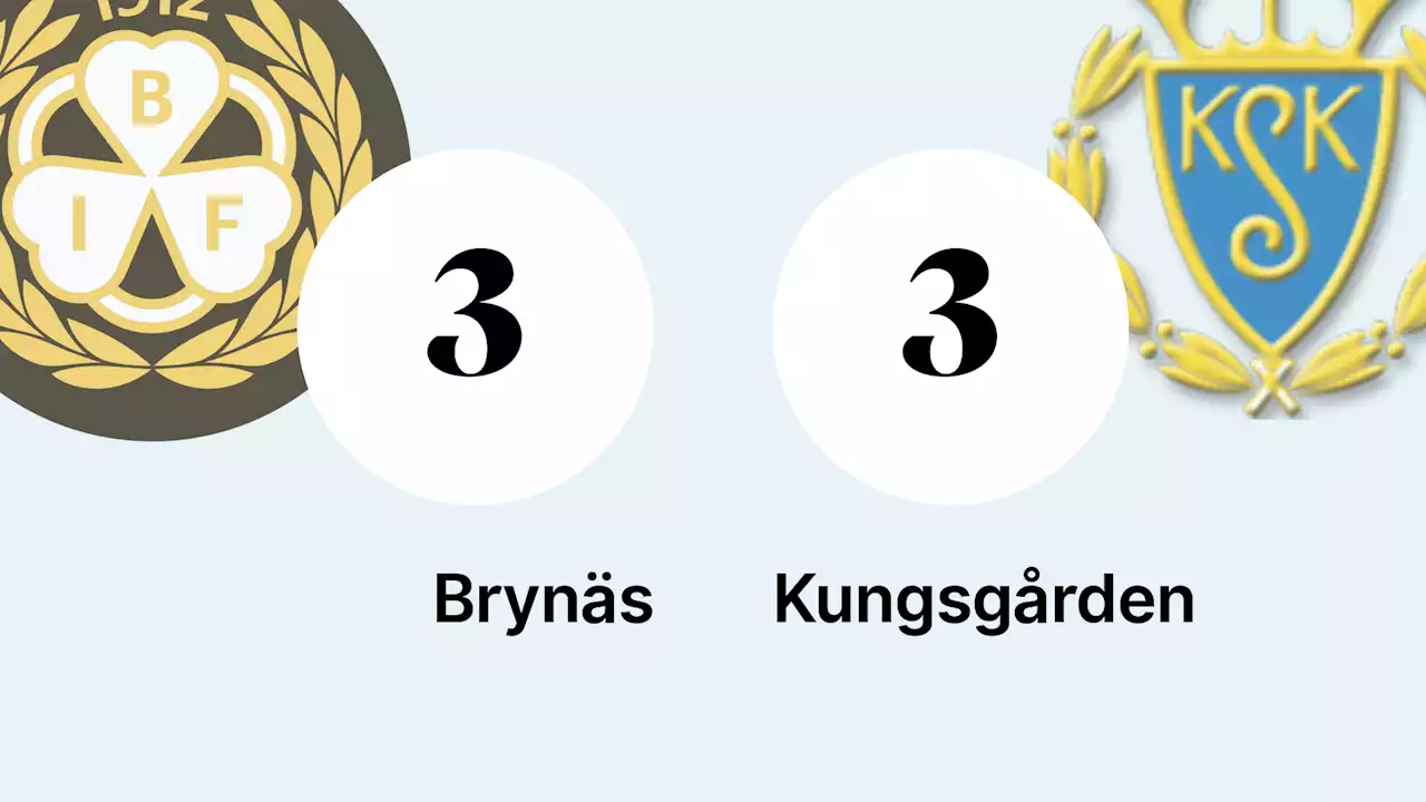 Oavgjort möte mellan Brynäs och Kungsgården