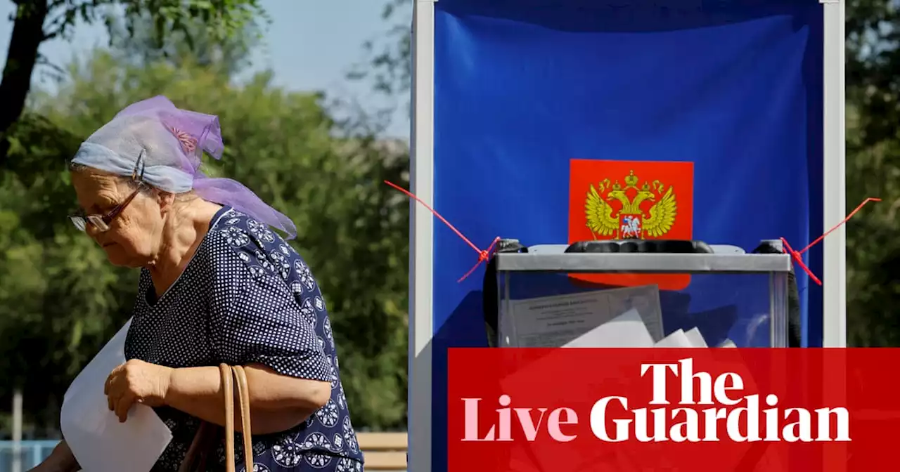 Russia-Ukraine war live: Moscow stages ‘sham’ elections in illegally occupied areas of Ukraine