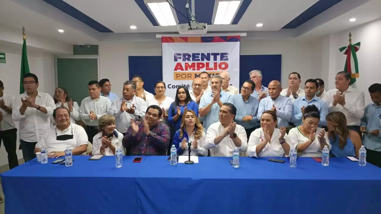 El Frente Amplio por México en Tabasco cierra filas en favor de Xochitl Gálvez