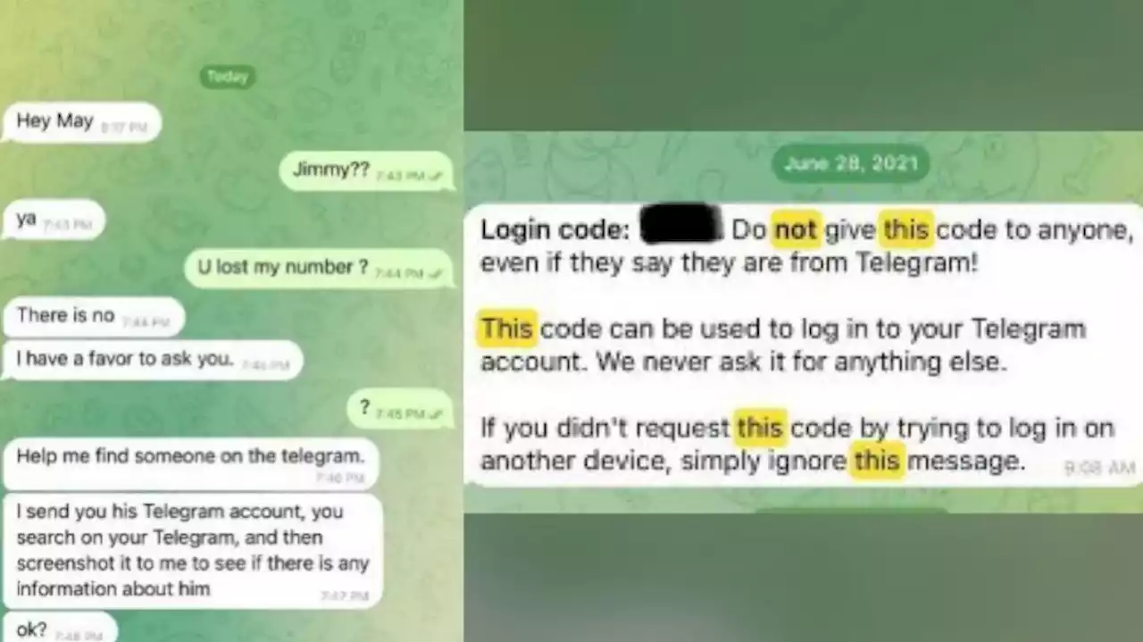 More than $18,000 lost by Singaporeans falling prey to scammers posing as their friends on Telegram