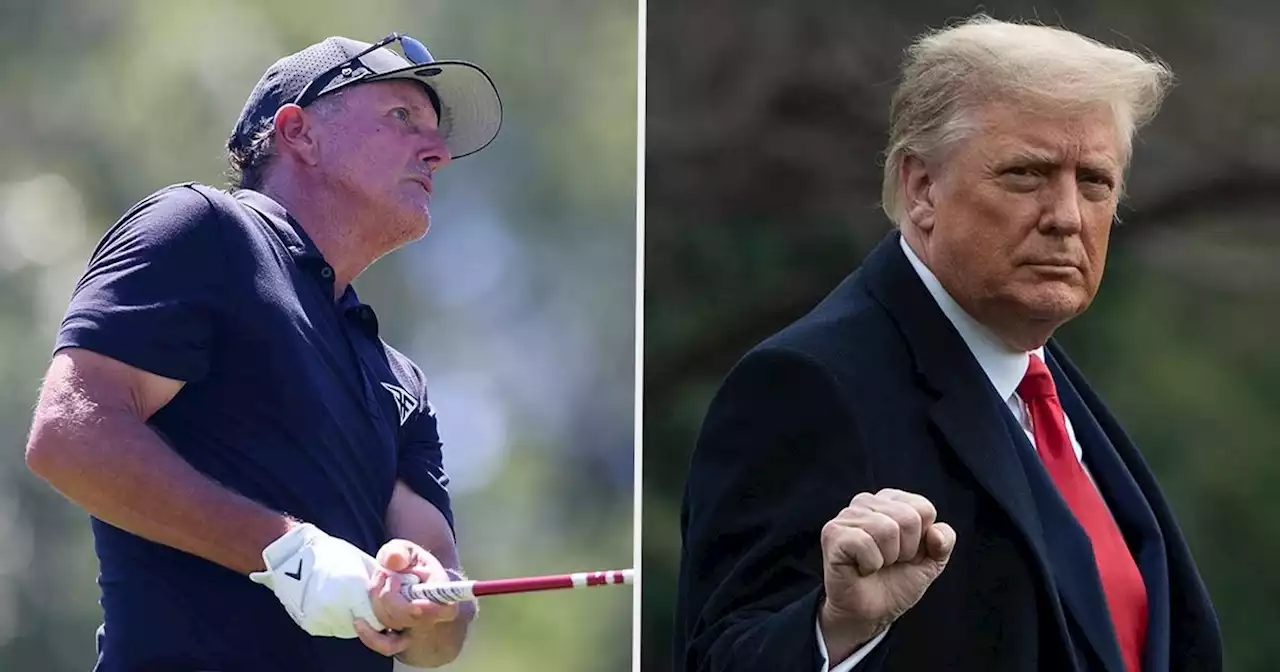 Trump claims golf score drastically better than Mickelson shot at some course