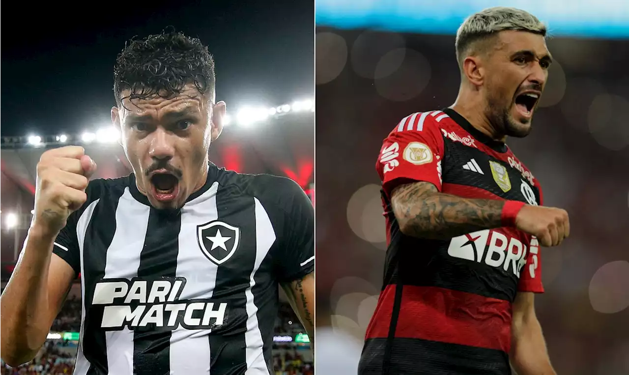 Botafogo e Flamengo têm aproveitamento menor na temporada sem Tiquinho e Arrascaeta; veja números