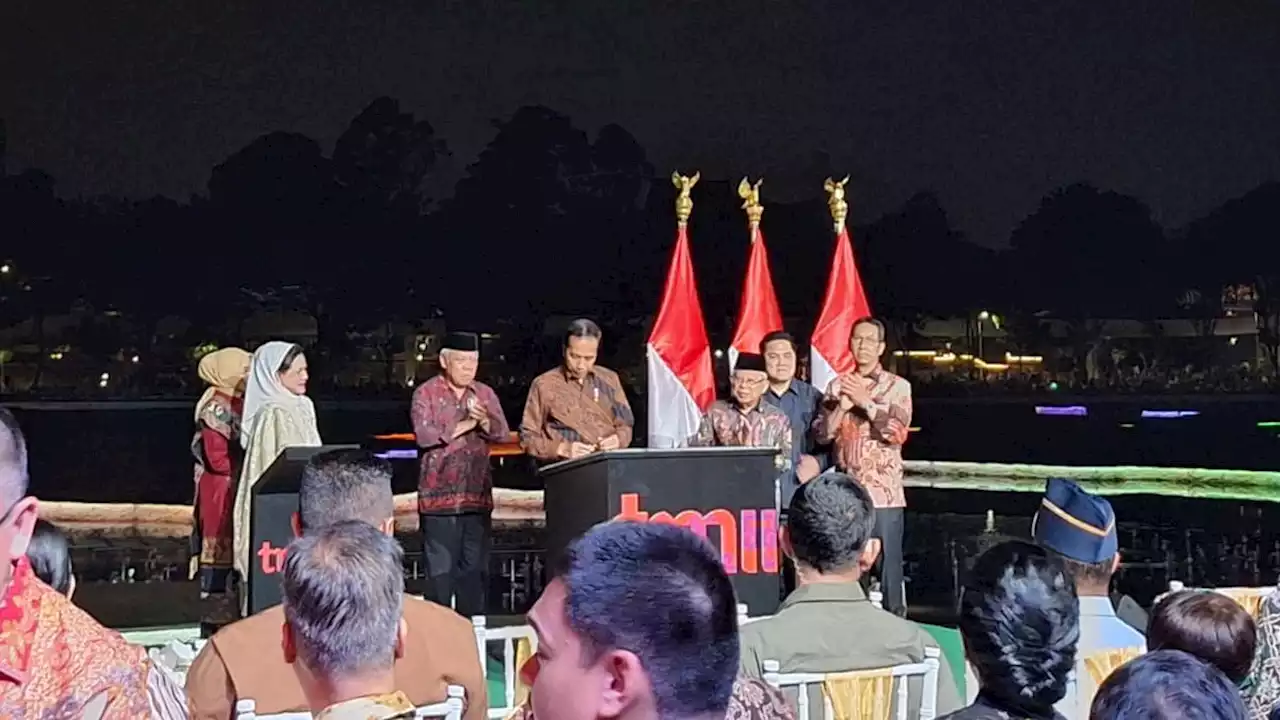 Resmikan Revitalisasi TMII, Jokowi: Kembalikan Semangat Ibu Tien Soeharto