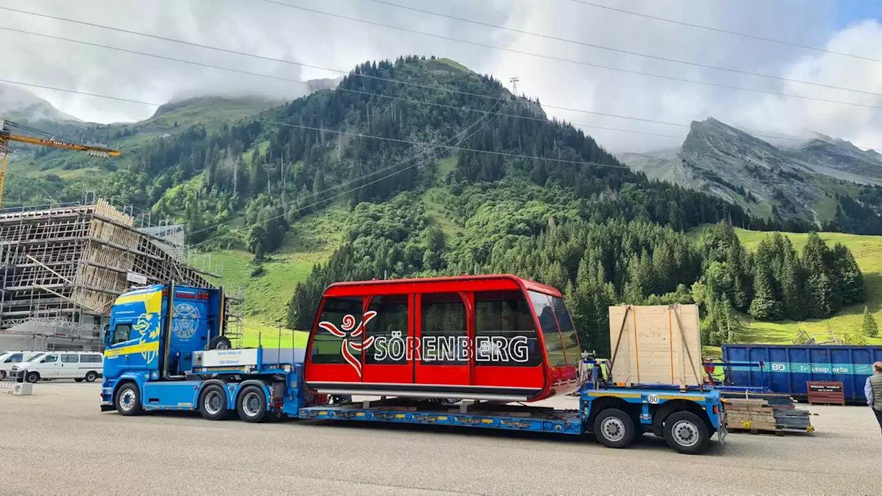 Neue Luftseilbahn aufs Brienzer Rothorn: Die erste Gondel ist da