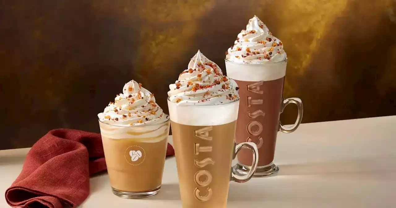 Starbucks, Costa and Greggs autumn menus including Pumpkin Spice Lattes