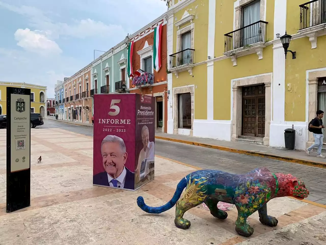 Campeche recibe a AMLO para su Quinto Informe de Gobierno