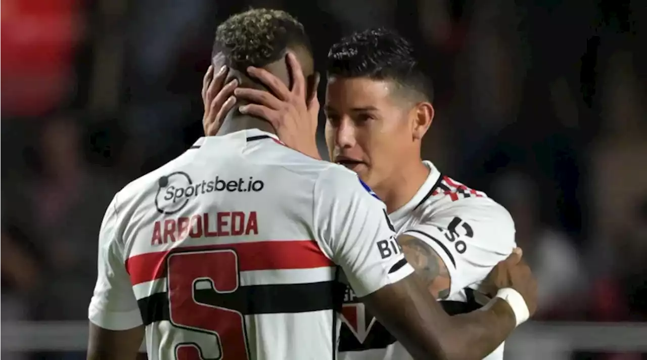 James Rodríguez botó su cobro y Sao Paulo fue eliminado de la Sudamericana en penales