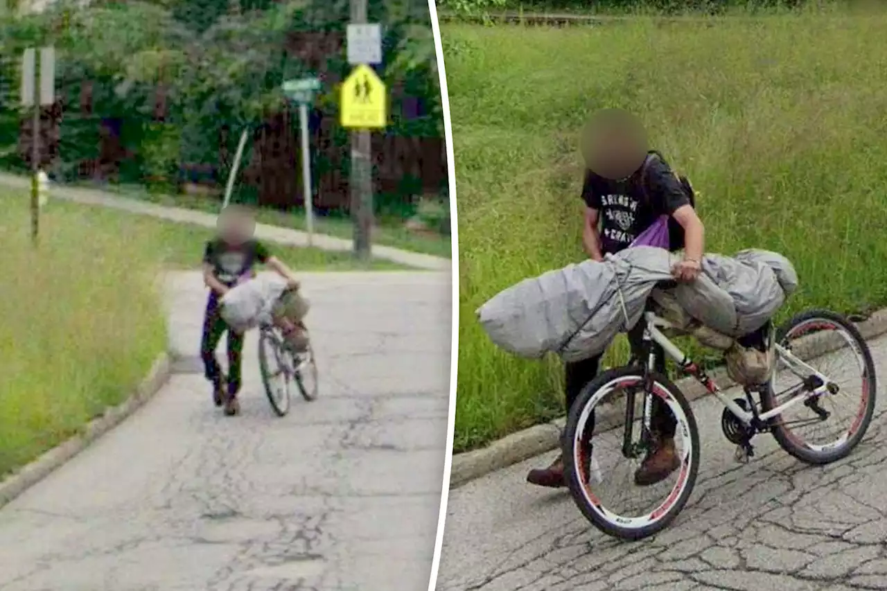 Google Street View photo shows man disposing of dead body, Facebook users claim