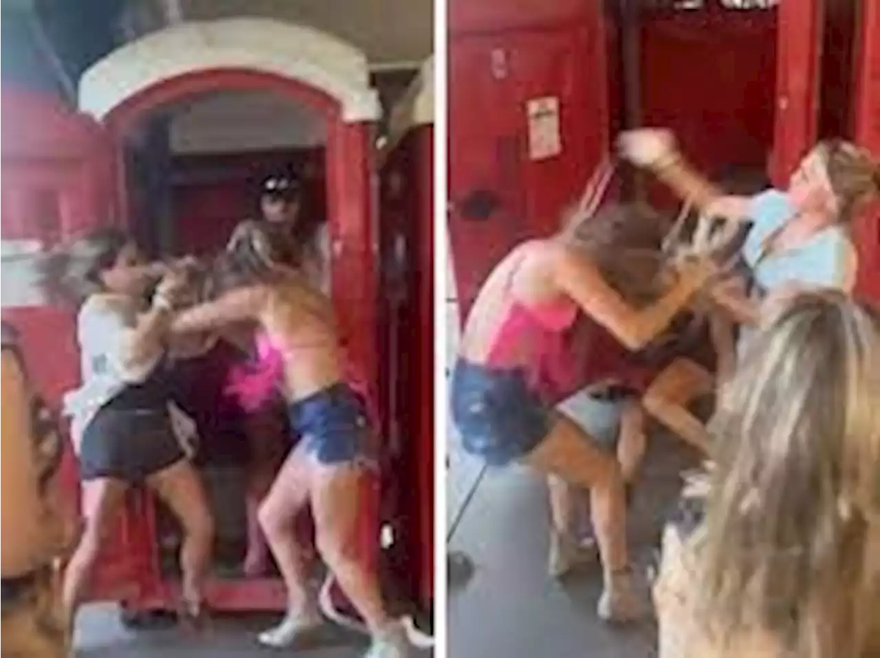 GIRLS GONE WILD: Daughter saves mom from porta potty beatdown at Morgan Wallen concert