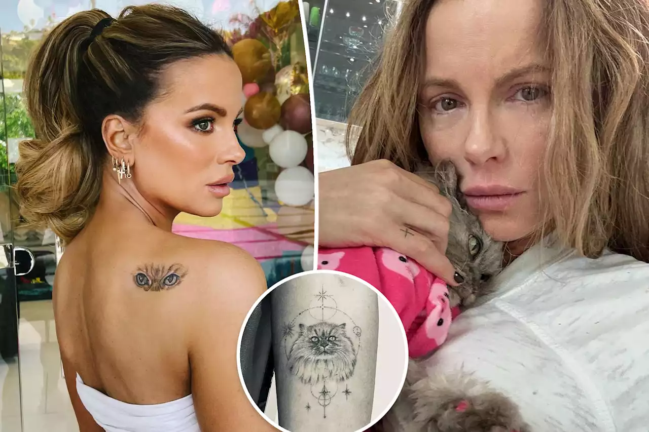 Kate Beckinsale debuts second tattoo tribute to late cat: ‘Love you always’