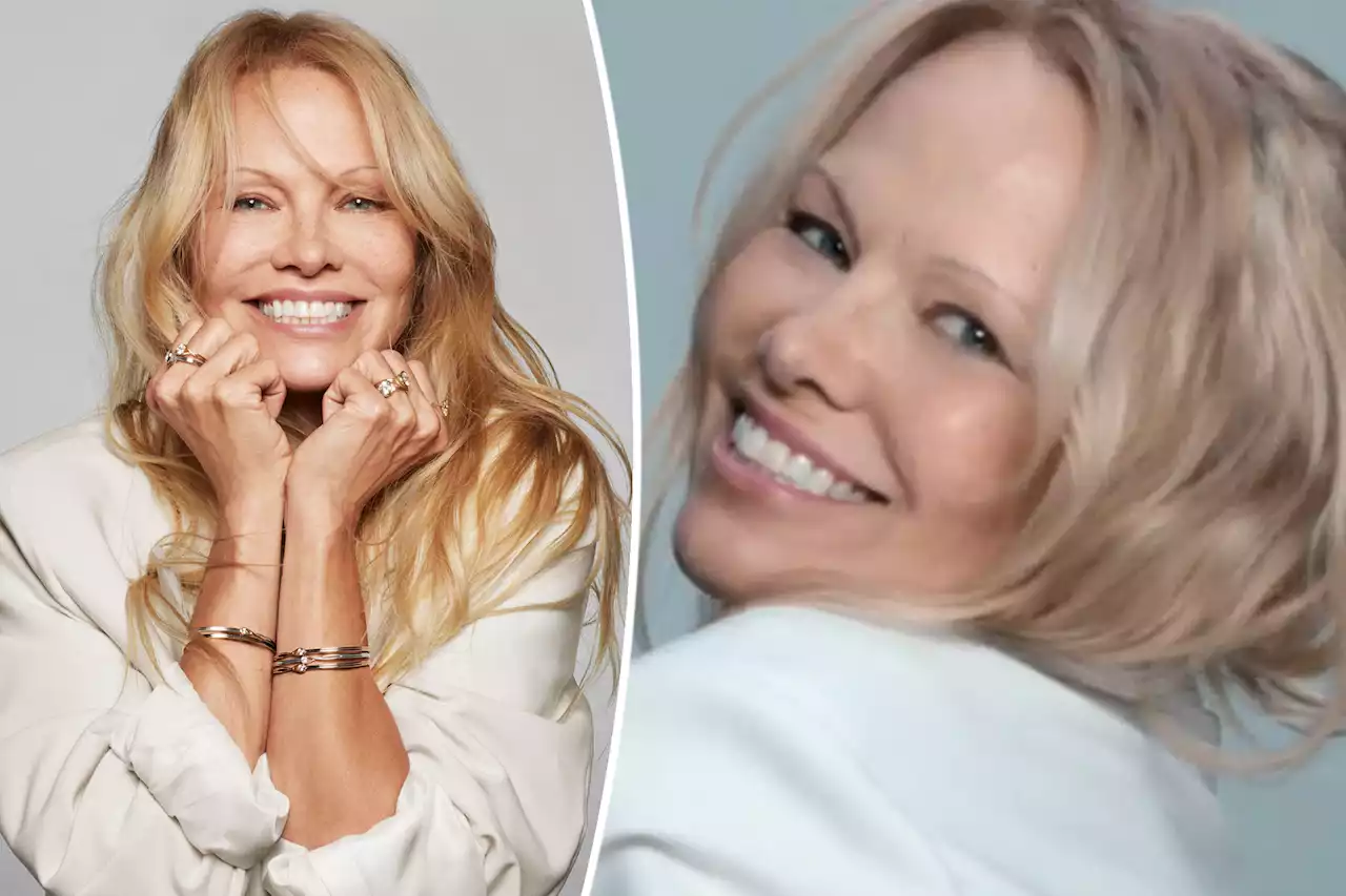 ‘Radiant’ Pamela Anderson poses in fresh-faced photos for new Pandora diamonds ad