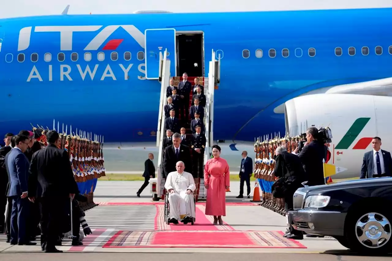 Pope arrives on first visit to Mongolia as Vatican relations with Russia and China remain strained