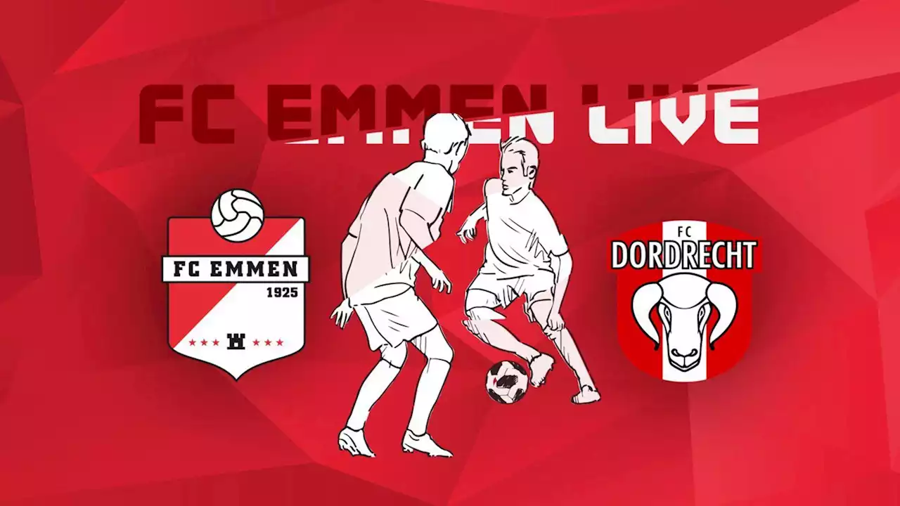 Lees terug: FC Emmen verliest in eigen huis van FC Dordrecht, maar vooral van zichzelf