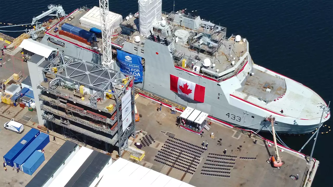 Arctic and offshore patrol vessel built in Halifax delivered two months ahead of schedule