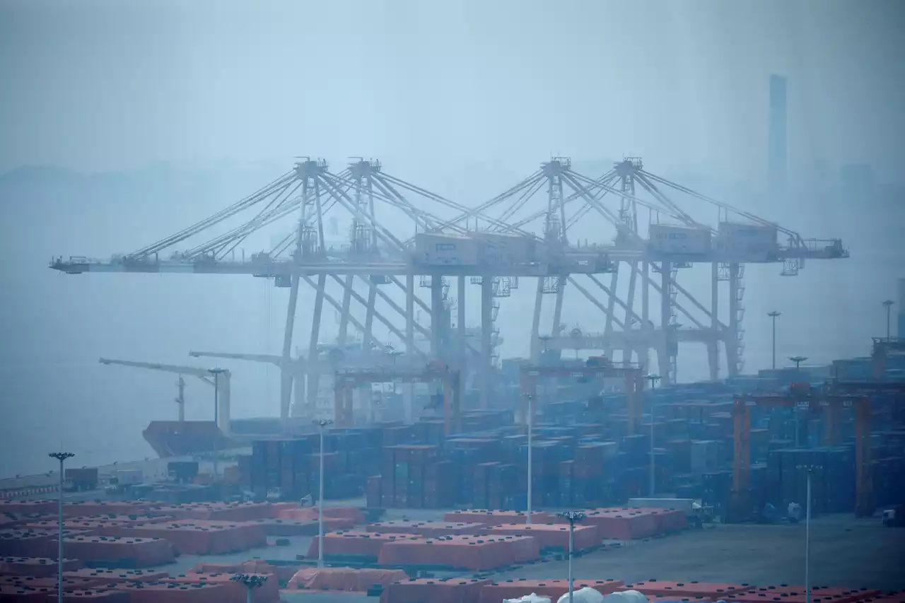 South Korea exports fall less than expected in August