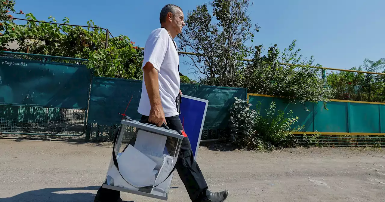 Rússia faz eleições em territórios ocupados da Ucrânia