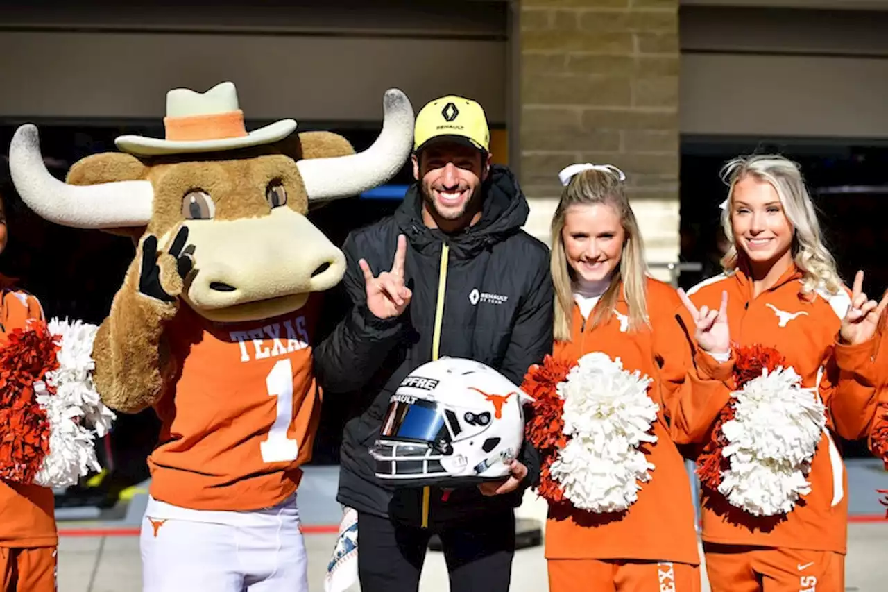 Daniel Ricciardo: Texas Longhorns-Helm für Austin-GP