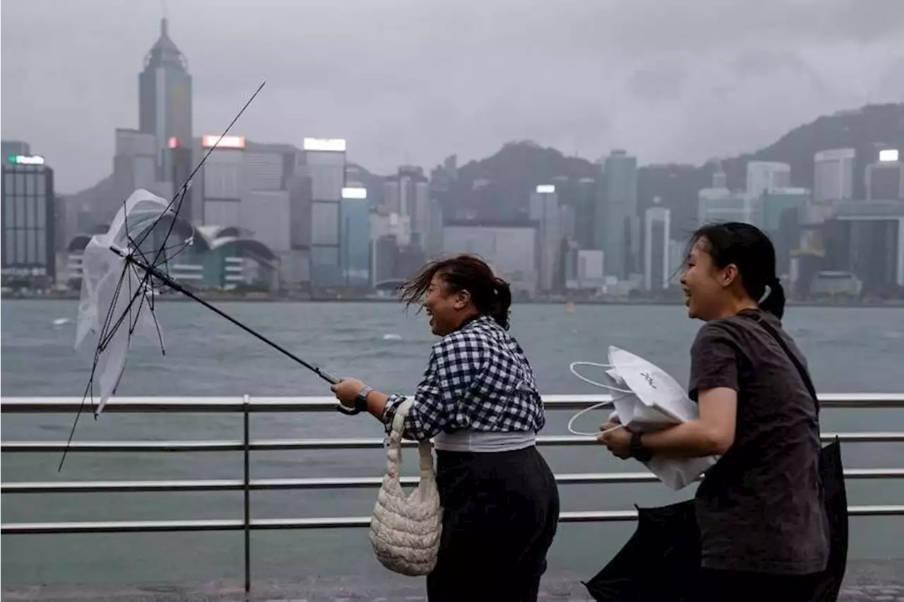 Only plane flying to Hong Kong lands in middle of Super Typhoon Saola