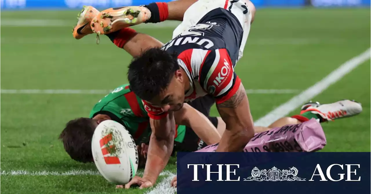 Rabbitohs’ season ends with whimper as Roosters pile on pain