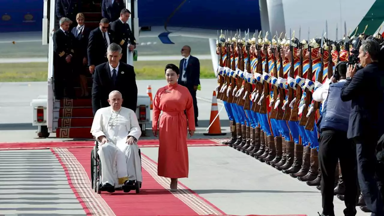 Pope arrives in Mongolia as Vatican ties with China, Russia remain strained