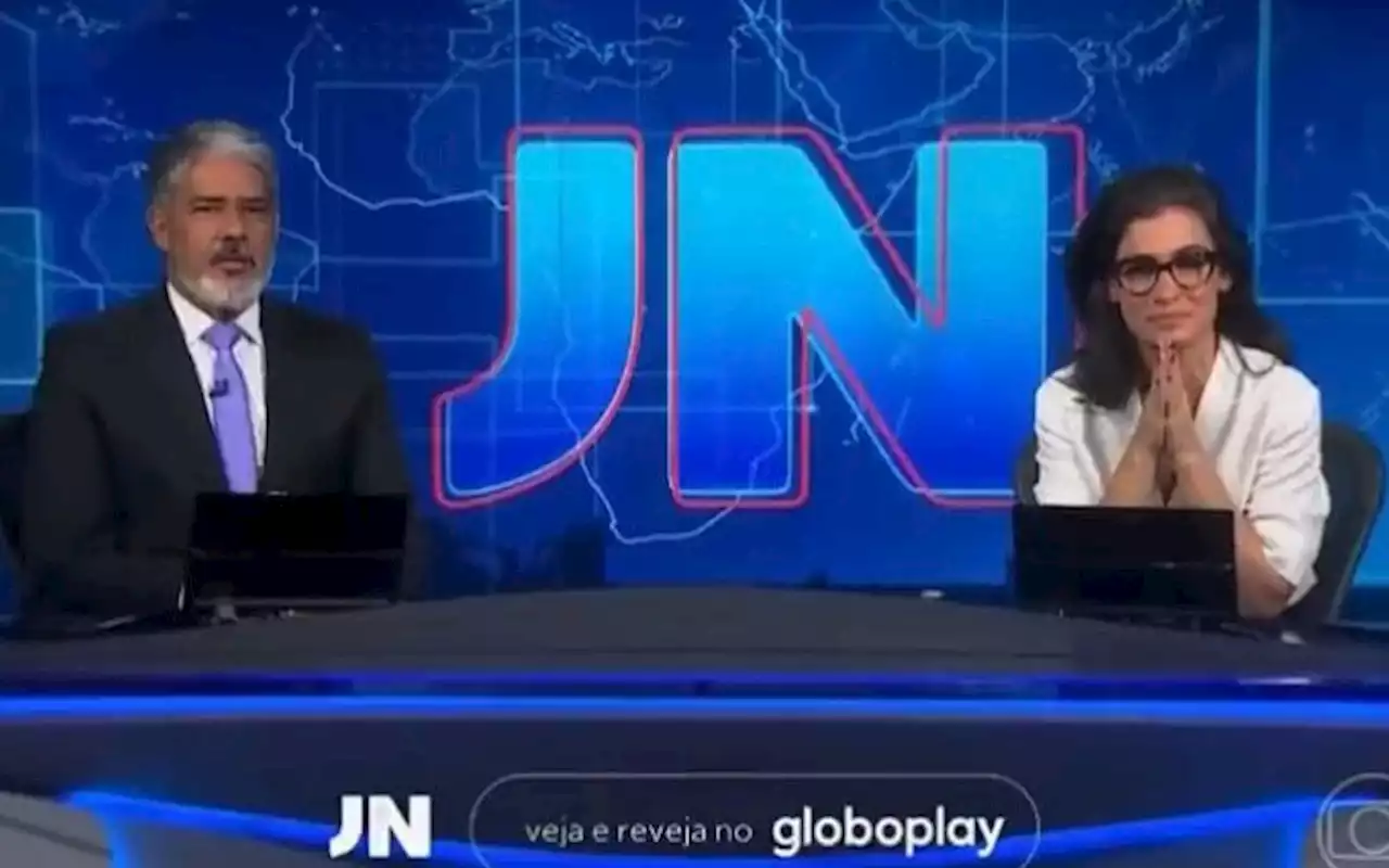 A emoção de Bonner e Renata ao noticiarem recado de Faustão no ‘JN’