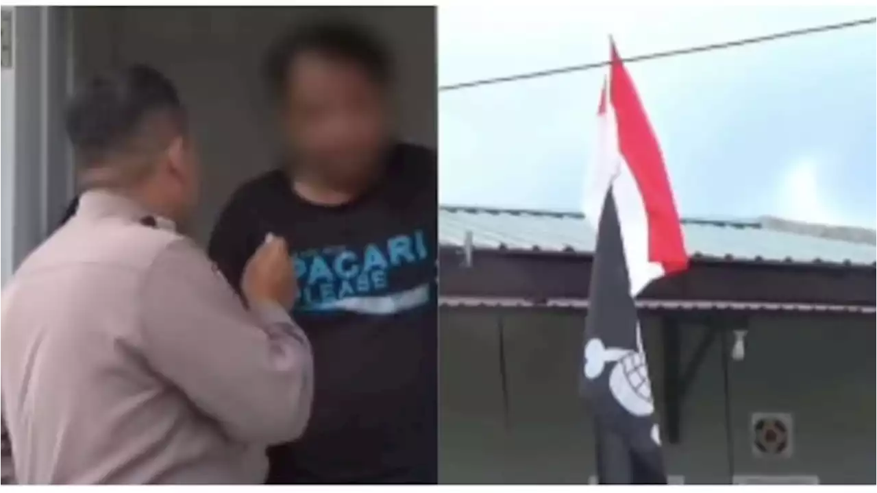 Viral Bendera Merah Putih Dikibarkan Berbarengan dengan Bendera One Piece