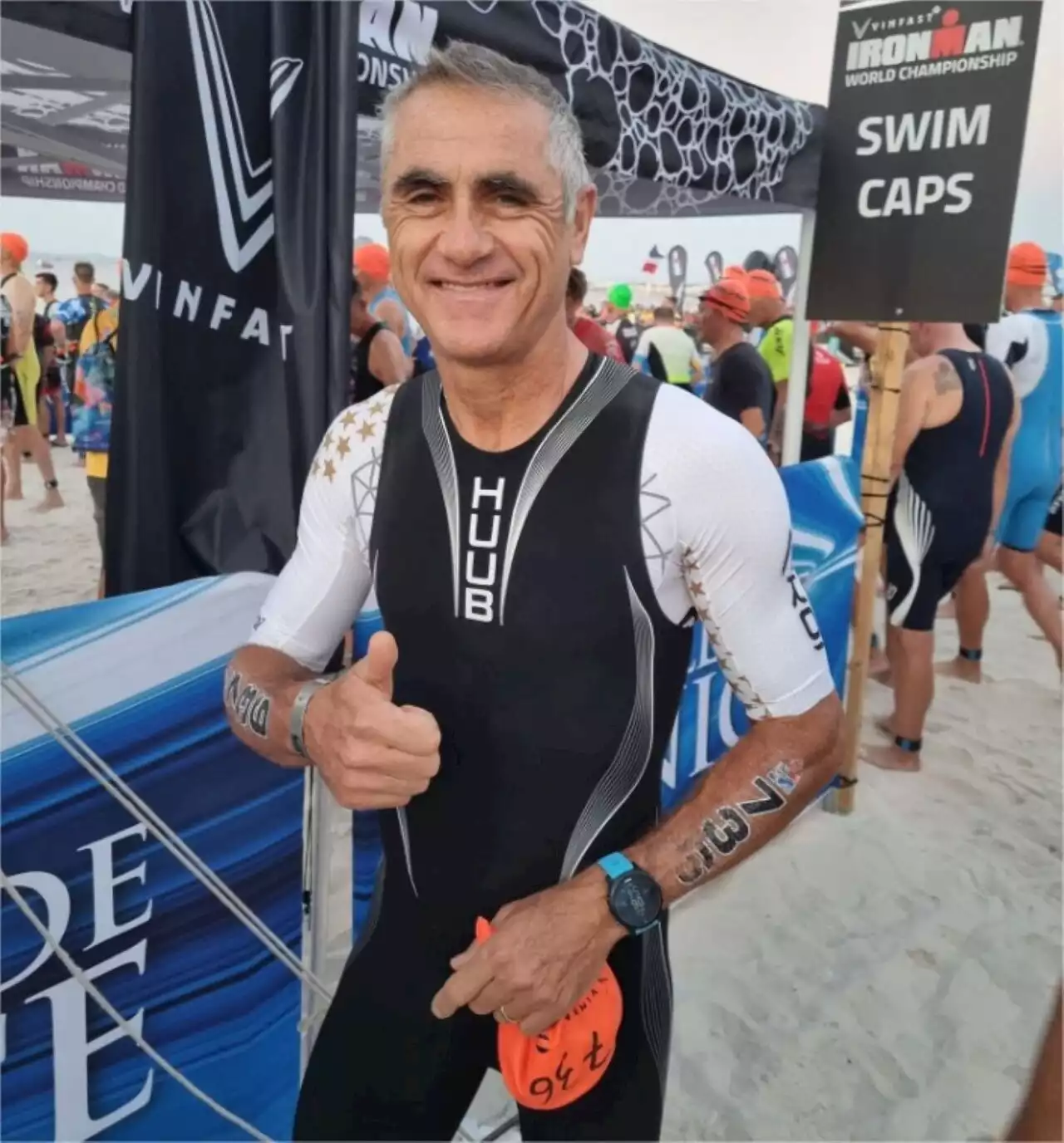 Laurent Jalabert, devient à nouveau champion du monde d'Ironman à Nice