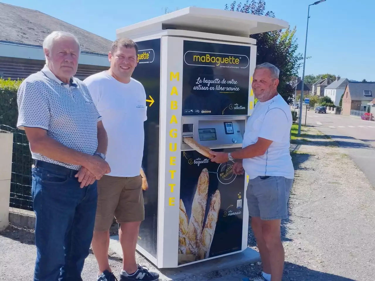 Le distributeur de pains rencontre un franc succès près de Dieppe