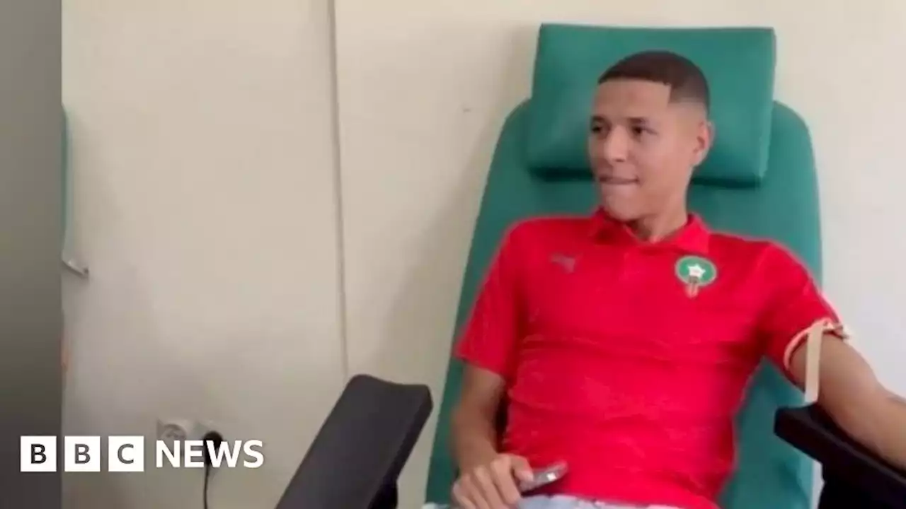 Watch: Morocco's national football team give blood after quake