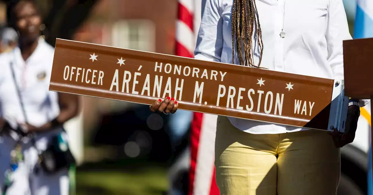 Slain CPD Officer Aréanah Preston honored with renamed street