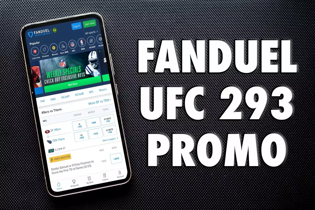 FanDuel UFC 293 promo: Bet $5, get $200 bonus, NFL Sunday Ticket offer