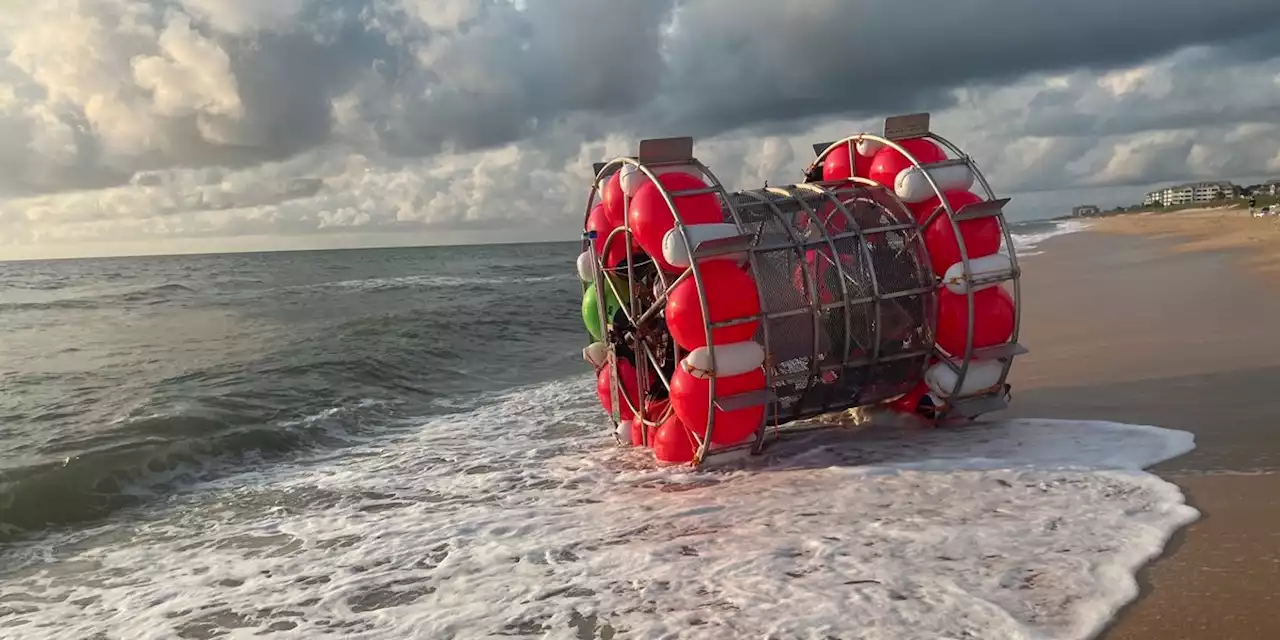 Man arrested after attempting to cross the Atlantic in human hamster wheel, officials say