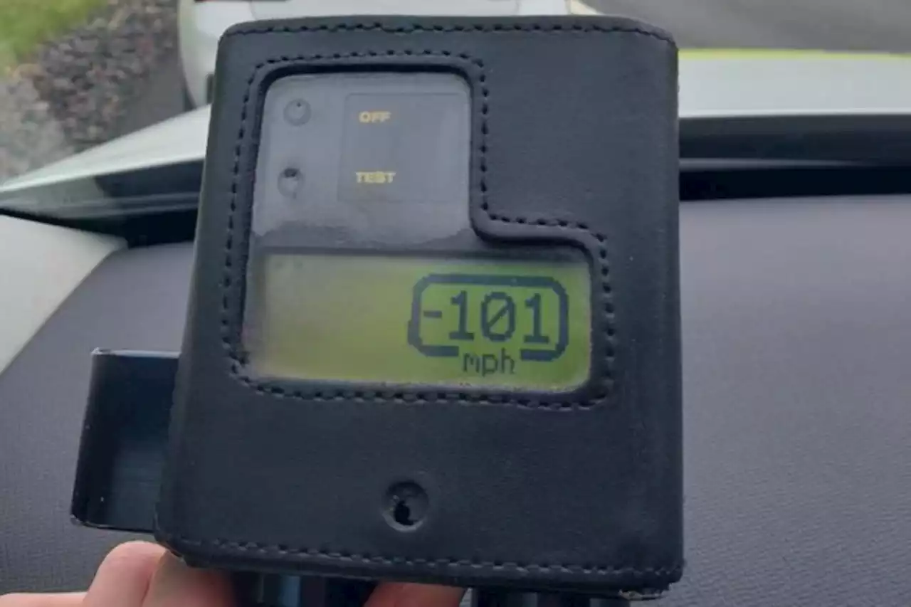 Driver pulled over after going over 100mph in a 70 zone