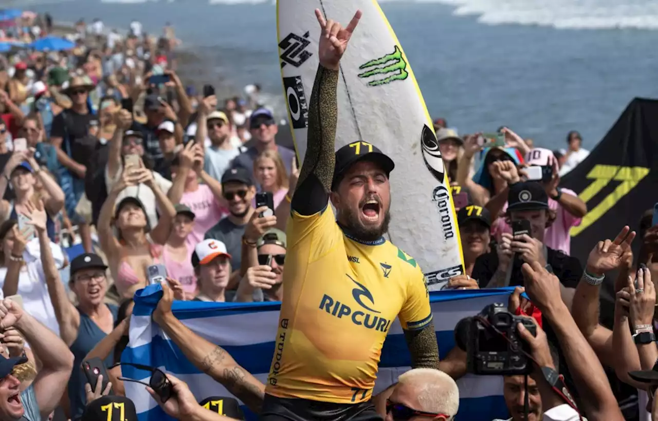 Two San Clemente transplants, Toledo and Marks, clinch surfing world title