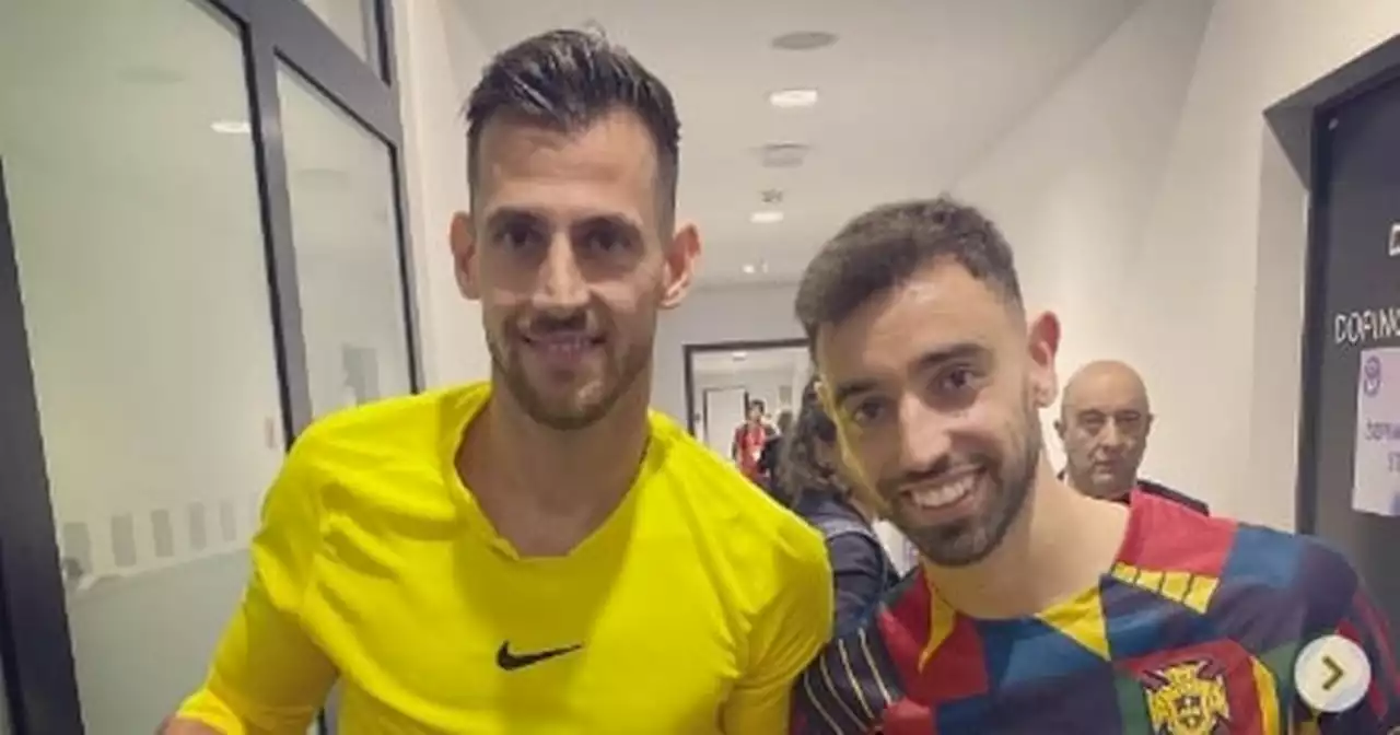 Fernandes sends message to ex-Man United teammate Dubravka after Ronaldo clash