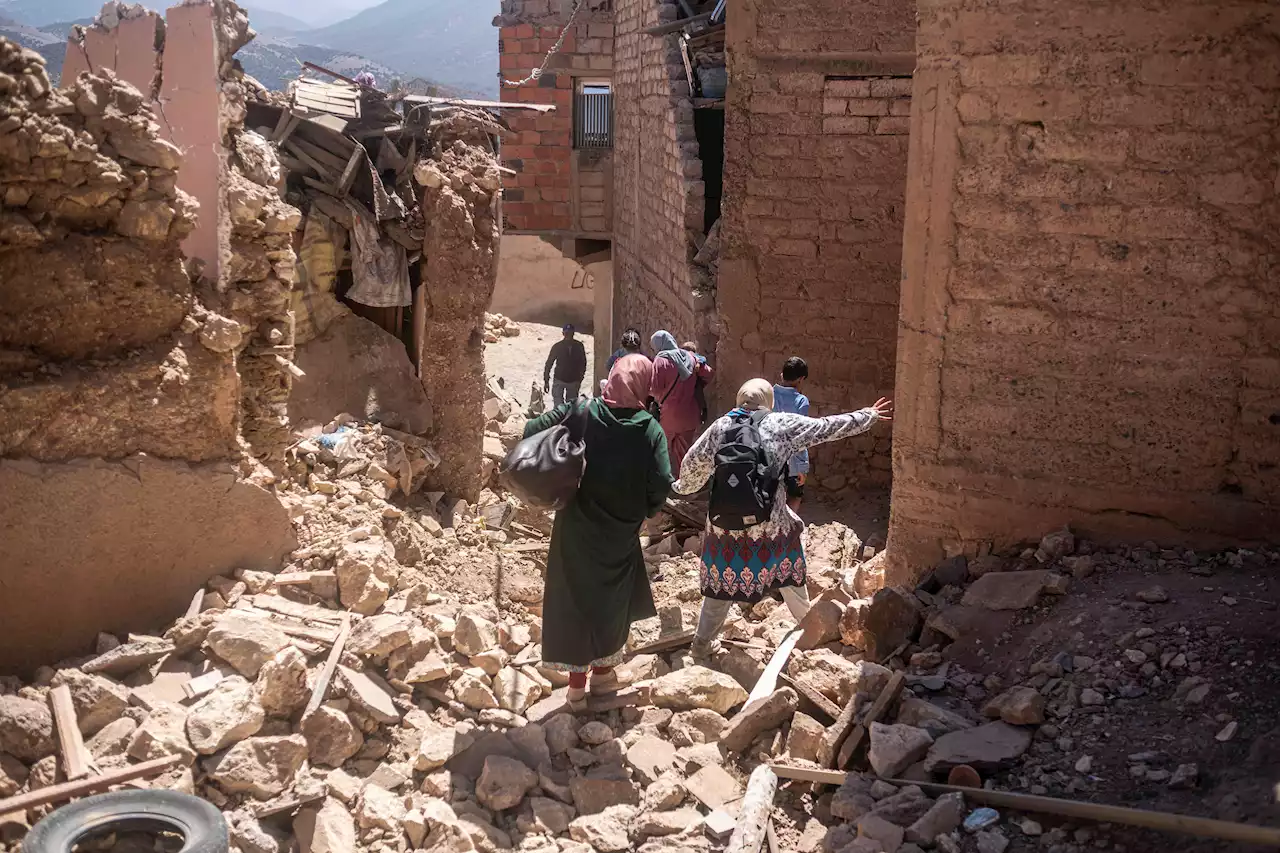 Moroccans mourn dead as they sort through rubble following devastating earthquake