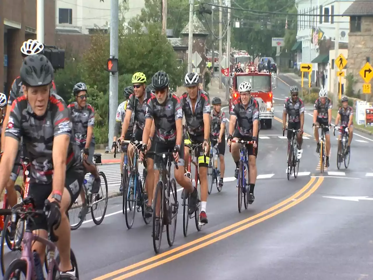 Cyclists bike 95 miles to honor 9/11 first responders and post-9/11 veterans