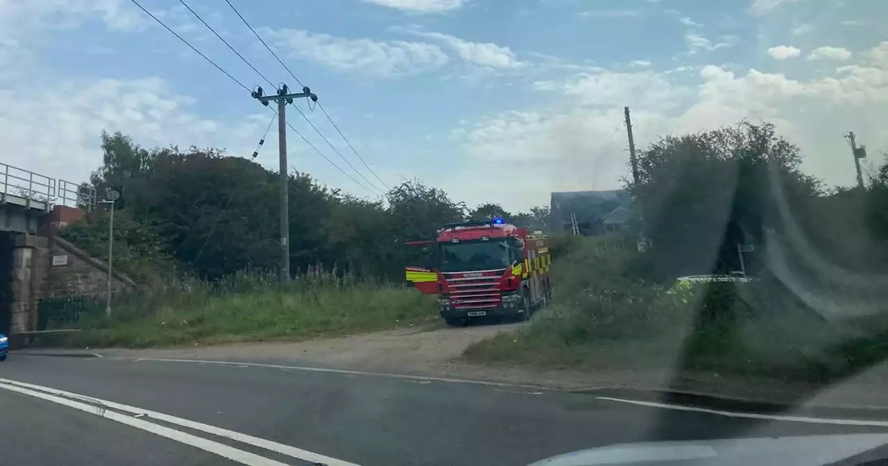 Crews called to derelict building fire off main road