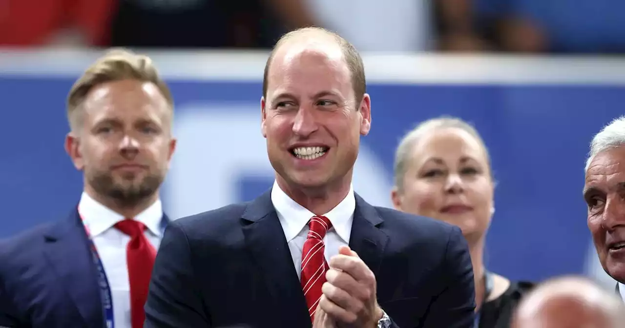 Prince William cheers on Wales as they take on Fiji at Rugby World Cup