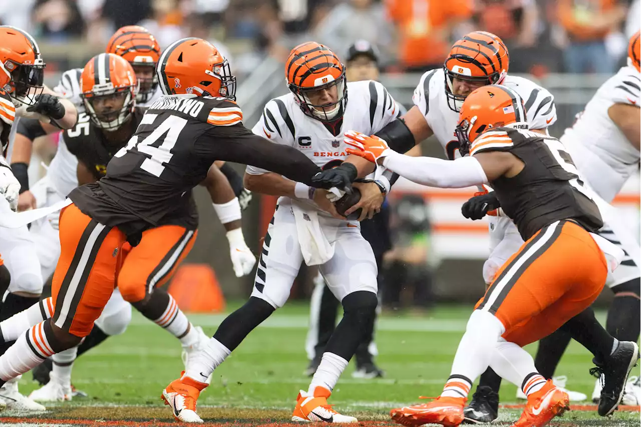 Burrow, Bengals held to 0 first-half points vs. Browns