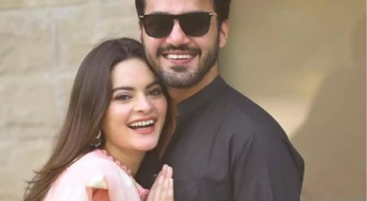 Minal Khan and Ahsan demo supreme delight on second wedding anniversary