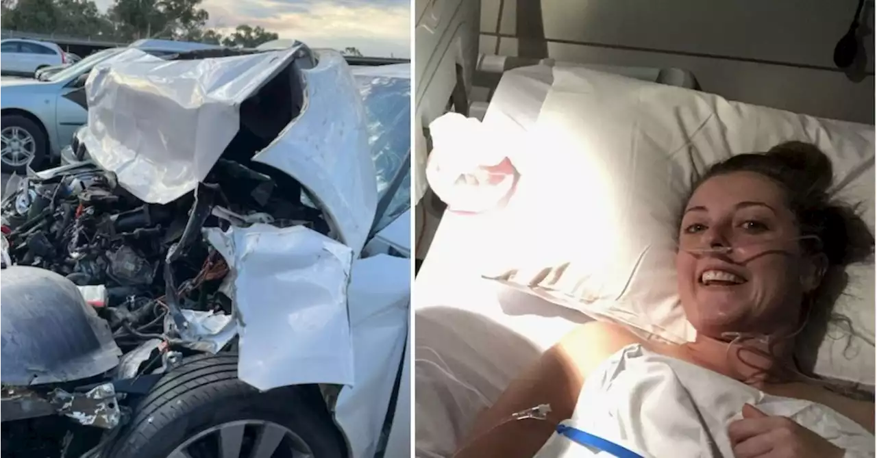 Young Victorian in four car pile-up on the way to hospital